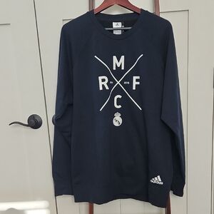 Adidas Real Madrid Sweatshirt, 2014-2015, Black, XL, NWT